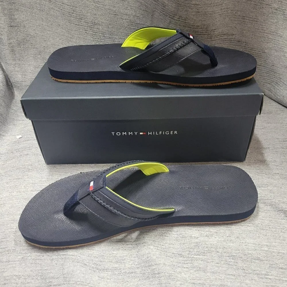 Tommy Hilfiger Dembo Mens Flip Flops- Navy